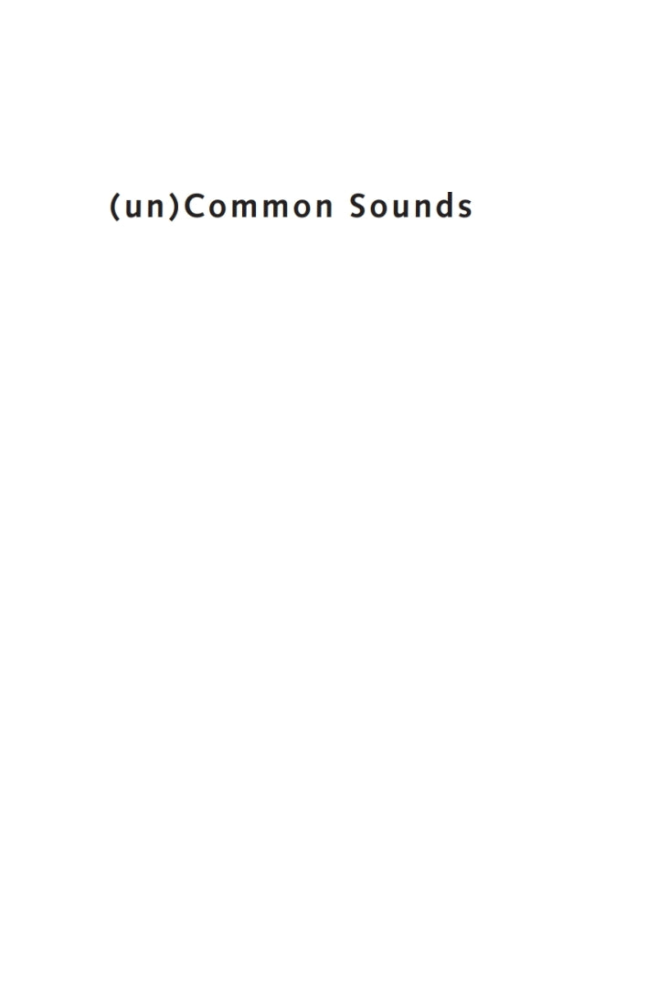 Downloadable PDF :  (un)Common Sounds Songs of Peace and Reconciliation among Muslims and Christians